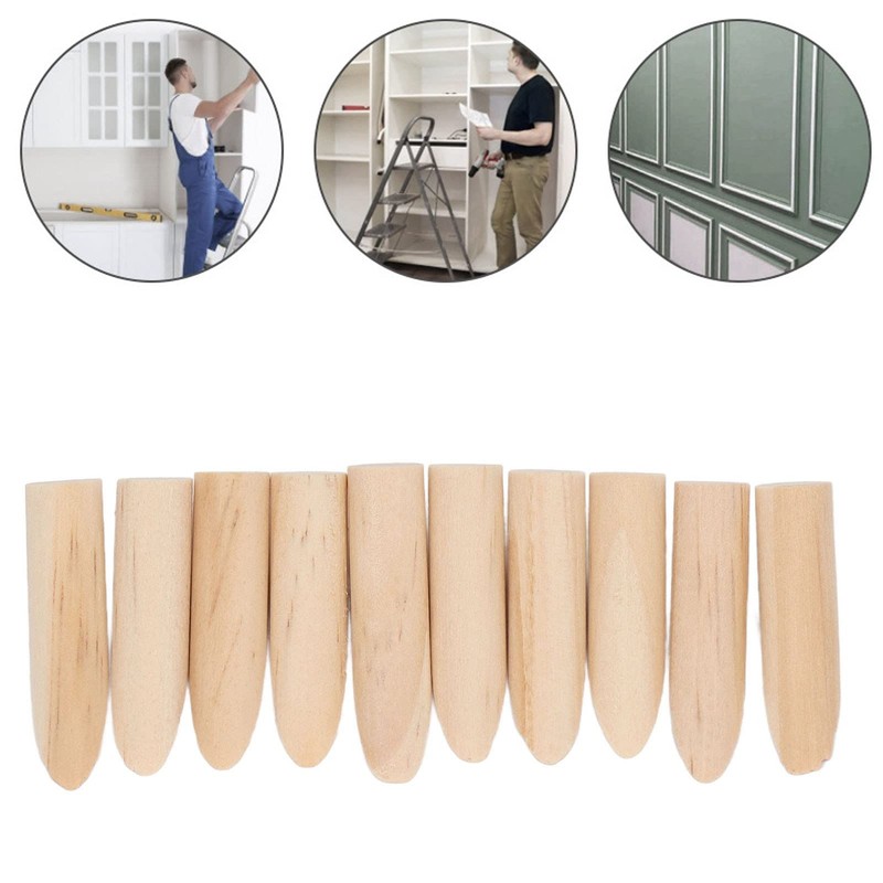 Pack of 50 Solid Wood Pocket Hole Plugs for Pocket