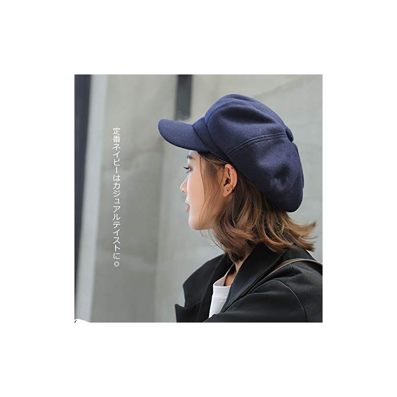 AMgrocery Women's Cap, 30% Wool Blend, Size Adjustable, Brim, Stylish,