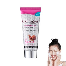 Soothing Cleansing Milk, Foam Cleanser, Snail Collagen Cleansing Milk, Deep Cleansing Facial Cleansing that Thoroughly Cleanses the Skin, Moisturises and Nourishes