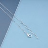 TseenYi Dainty Teardrop Necklace for Women Silver Drop Pendant Necklace