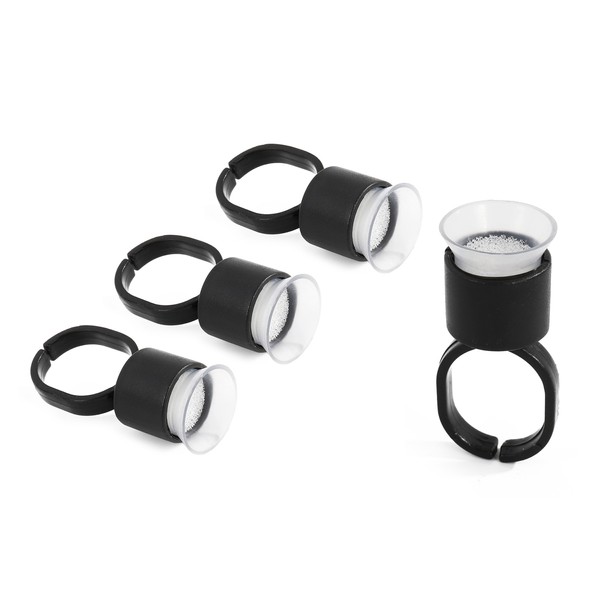 100 anillos de tinta de tatuaje, anillos de pegamento de