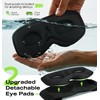 Bluetooth Sleep Mask - MUSICOZY Sleep Headphones, 3D Contoured Eye