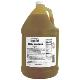 Starport Foods Osaka Miso Sauce, Japanese-inspired White Miso dressing and glaze, Vegetarian, Gluten Free, 1 gallon, NET WT 9 LB 5 oz, (149 OZ)