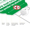 Do Not Trim Yard Sign with Stake, Bilingual Do Not