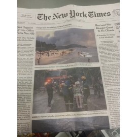 THE NEW YORK TIMES - WEDNESDAY JULY 20, 2022 (RECORD HEAT IN EUROPE - BRITAIN)
