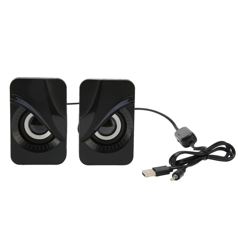 Computer Speaker USB Powered Wired Volume Control Mini Desktop Speaker