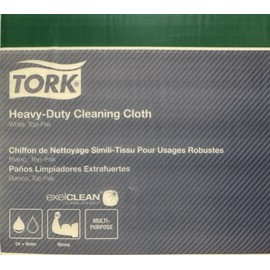 Tork Heavy-Duty Cleaning Cloths - 100 Sheets Top-Pak - White 14 x 16.9 - 530178