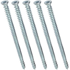AERZETIX - C48388 - Set of 5 Screw Anchors Concrete Screws Anchor Screws Direct for Concrete Diameter 7.5 x 152 mm Countersunk Head Conical - with Imprint Star T30 - Direct Attachment without Dowels