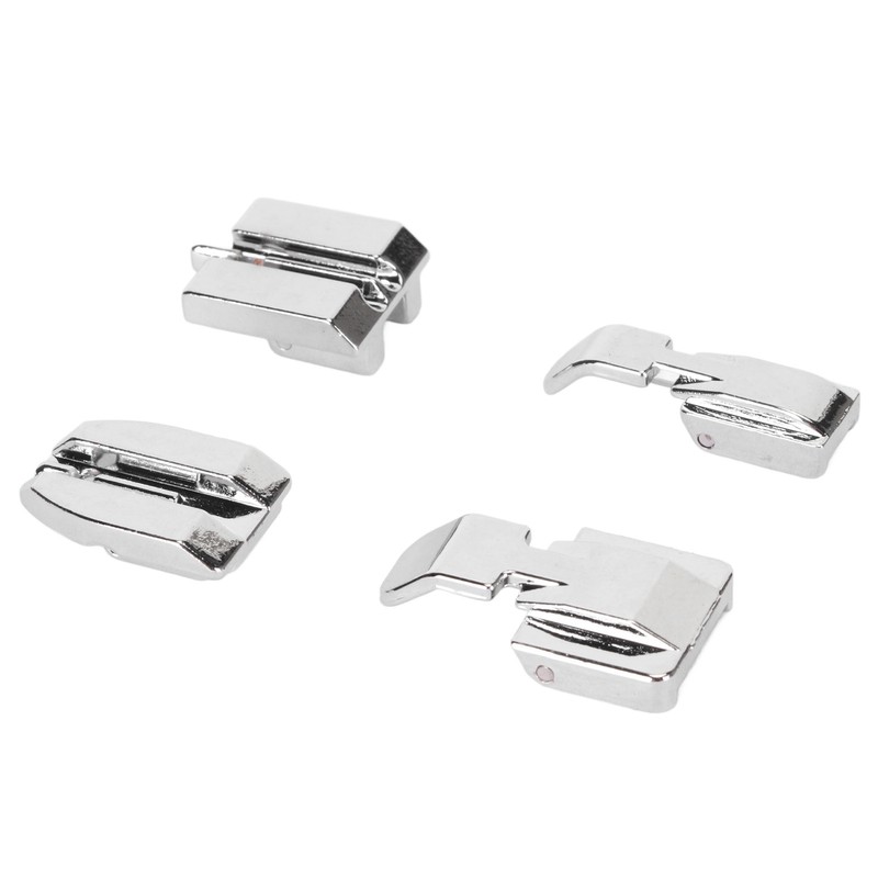 4Pcs Zipper Presser Foot Parallel Grooves Easy Operation Edge Design