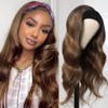 olimaruly Headband Wig Human Hair 20 inch Body Wave Ombre