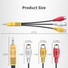 Video AV Component Adapter Cable for TCL TV, 3.5mm Male