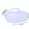 Men's Portable Urinal with Lid 1200ml Plastic Urine Bottle for