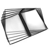 QWORK® 5 Pack Black A4 Menu Covers, 2 Fold Double