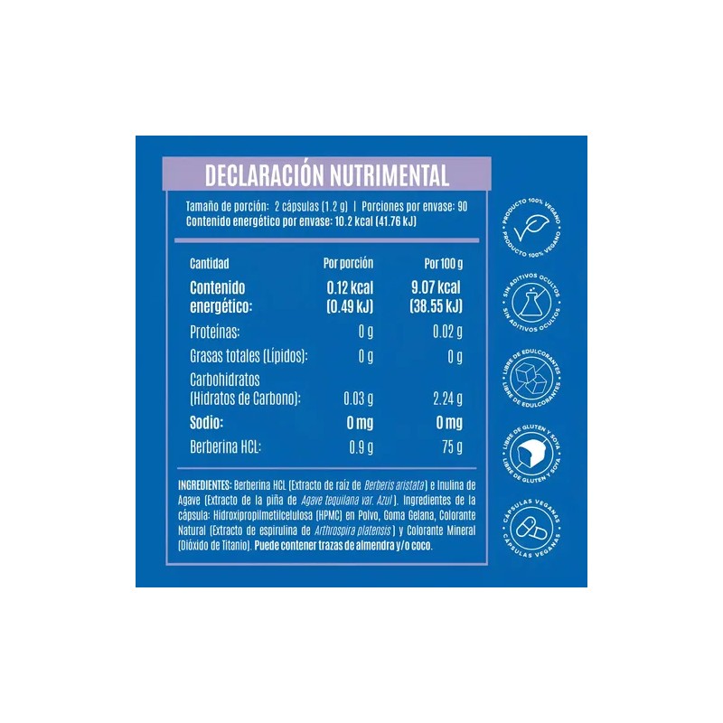 Creatina Micronizada + Berberina Hcl 180 Cáps 900mg Birdman