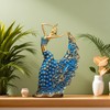 XINDAM Elegant Peacock Art Figurine Dancer Statue Decorative Home &