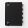 Muji NAA33A8A Premium Paper, Double Ring Notebook, with Rubber Clasp,