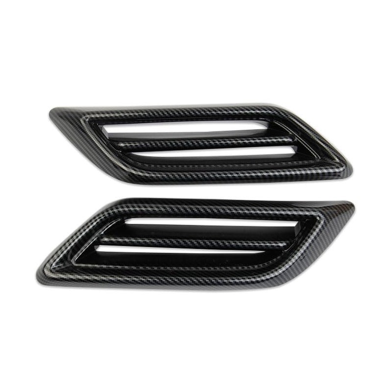 Korlot Carbon Fiber Style Exterior Exhaust Tip Trim Tail Throat