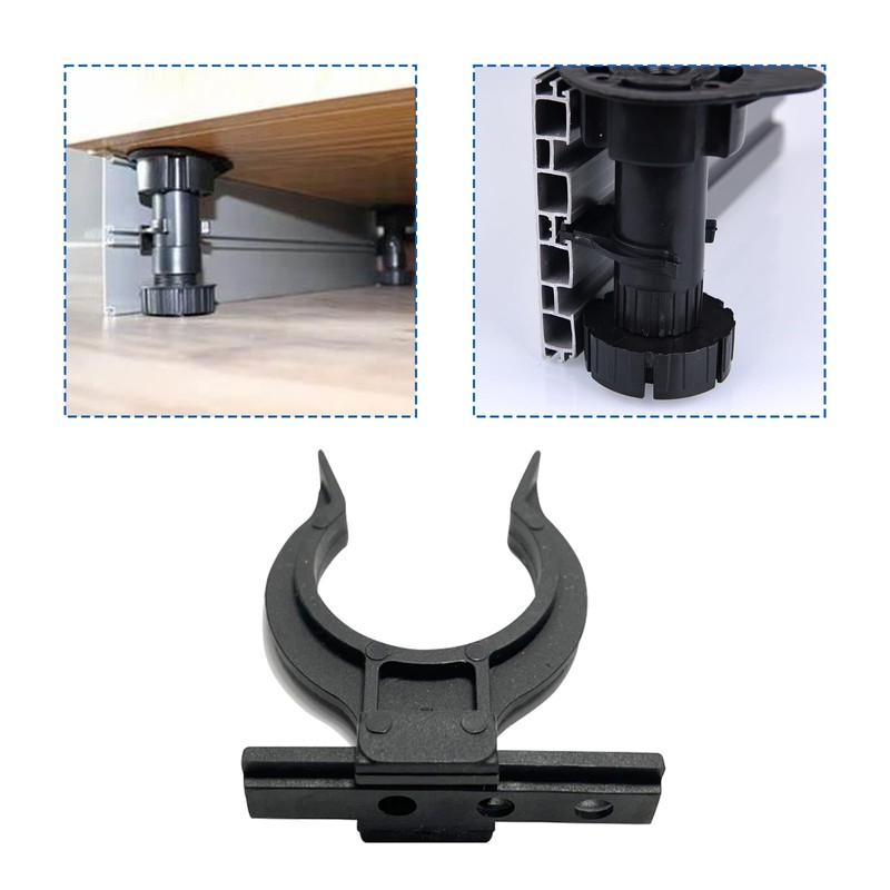 Raheem Pack of 10 Kitchen Skirting Board Clips for Skirting