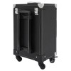 Rolling Makeup Travel Case Nail Tech Suitcase Cosmetic Train Case
