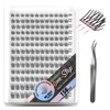 WONSIS Self Adhesive Eyelashes, 156 Pcs Self Adhesive Eyelash Clusters,