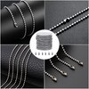MAEXUS Ball Chain Keychain Parts 6m*2.4mm Stainless Steel Silver Chain