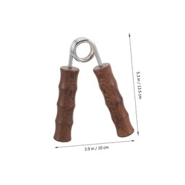 Totority 1 Pair Hand Grip Strengthener Wooden Handle Finger Trainer for Wrist Exercise Durable Non Skid Grip for Enhanced Strength for Athletes and Fitness Enthusiasts Random Color