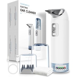 Ear Wax Removal Kit, 360°Electric Ear Cleaner, Ear Cleaning Kit with 4 Water Pressure Modes, Earwax Removal Kit for Safe Ear Irrigation Flushing System w/8 Irrigation Tips, Low Noise, Waterproof IP65