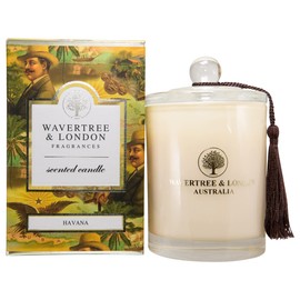 Wavertree & London Organic Havana Scent Soy Wax Candle | Non Toxic 100% Cotton Wick Triple Scented Pure Natural Soy Wax Candles, Hand Poured in Australia | 60 Hours Burning Time, 11.66 Oz