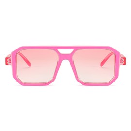 FEISEDY Retro Sunglasses for Women Men Trendy Aviator Sunglasses Classic Square Frame Shades B2939