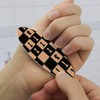 Chess Board Pieces Pattern Double-Sided Oval Nail File Emery Board