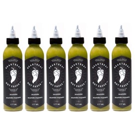 Heartbeat Hot Sauce Green Jalapeno, 6 oz. 6 pack