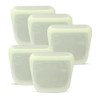 purifyou Set of 5 Reusable Silicone Storage Snack Bags 6oz