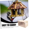 BESPORTBLE Wood Bird Nest Breeding Box Outdoor Cockatiel Nesting Box