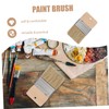 Totority Beach Sand Brush with Handle Natural Boar Bristle Painting