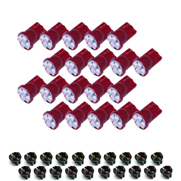 PA LED 20 bombillas LED T10 168 194 para tablero