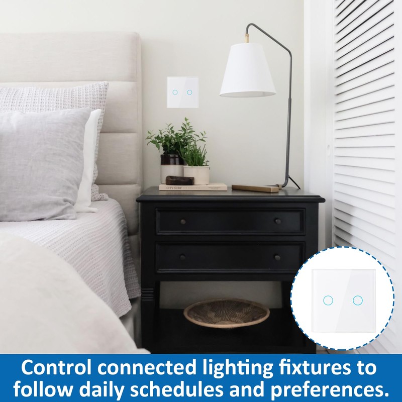 WiFi Light Switch, Smart Touch Light Switch for Smart Homes,
