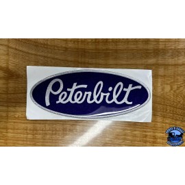 Peterbilt Purple/Silver OEM replacement Peterbilt decal emblem genuine size & fit stick