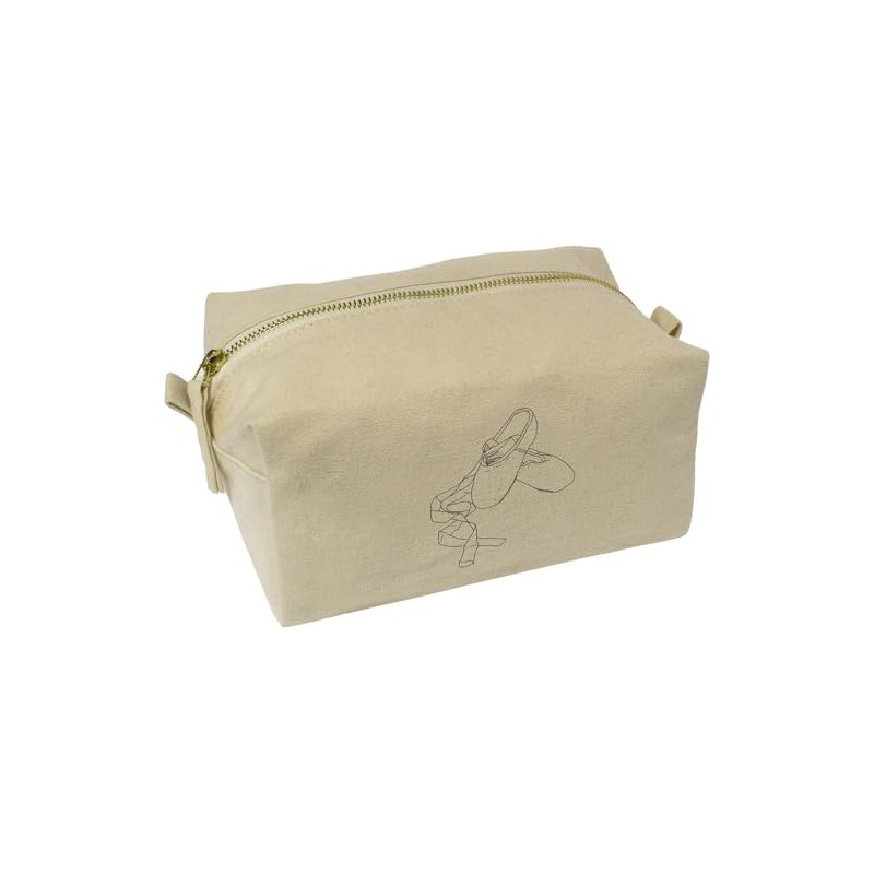 'Ballet Shoes' Canvas Wash Bag/Makeup Case (CS00037441)