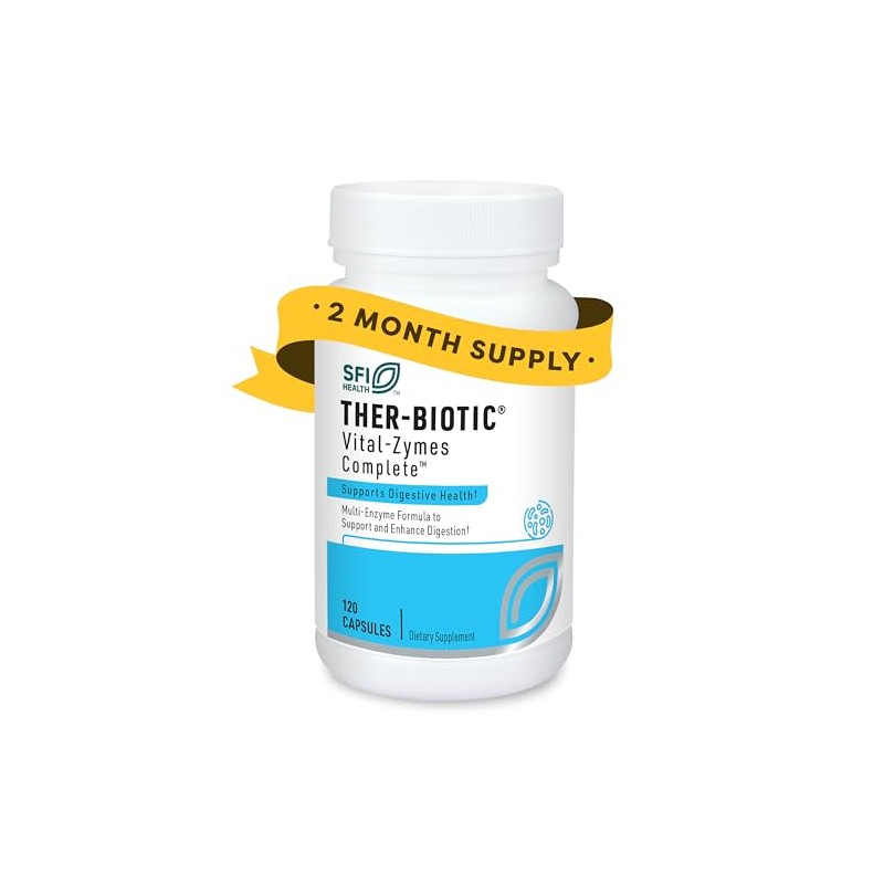 Klaire Labs Vital-Zymes Complete Supplement, 120 Count