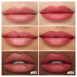 IATMOMOD 2Pcs Matte Lipstick Crayon Set for Women, 24 Hour Rose Pink Ruby Red Lipstick Lip Liner Pencil Long Lasting Waterproof Smudge Proof, Neutral lip liner marker Easy Application Full Coverage