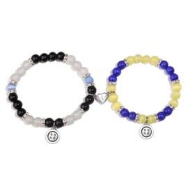 Korotho Best Friend Bracelets Gifts Matching Carolinee Wybiee Friendship Bracelets for Bff Sister Christmas Birthday Gift for Bestie Women Bf Gf Long Distance Relationship Gifts for Her (CW)