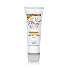 Creme of Nature, Curl Elongater, Butter Blend, Argan Oil, Flaxseed Oil, Curl Jelly for Defining Hydration, 8.45 Oz