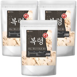 Domestic Baekbokryeong Bokryeong 500g 3 packs / 국산 백복령 복령 500g 3개