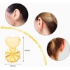 Dorkis 4 Pares de Levantadores de Oídos Ajustables, Earring Backs,