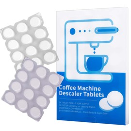 coldpa + Coffee Machine Cleaning Tablets, Machine Descaler Tablets, Deep Cleaning and Descaling for All Coffee Makers, Effortless Descaler & Cleaner Solution(24PCS)