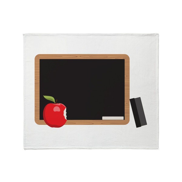 CafePress School Chalk Board Throw Blanket Super Soft Fleece Plush