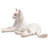 MOJO Cat Lying White Pet Farm Animal Model Toy Figure