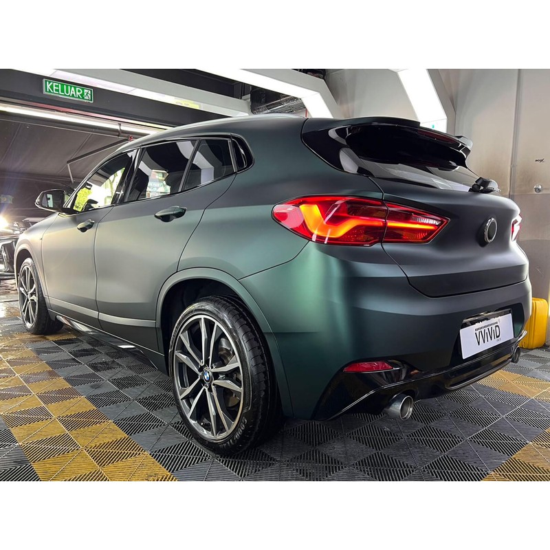VViViD+ Matte Emerald Green Vinyl Car Wrap (3ft x 5ft,