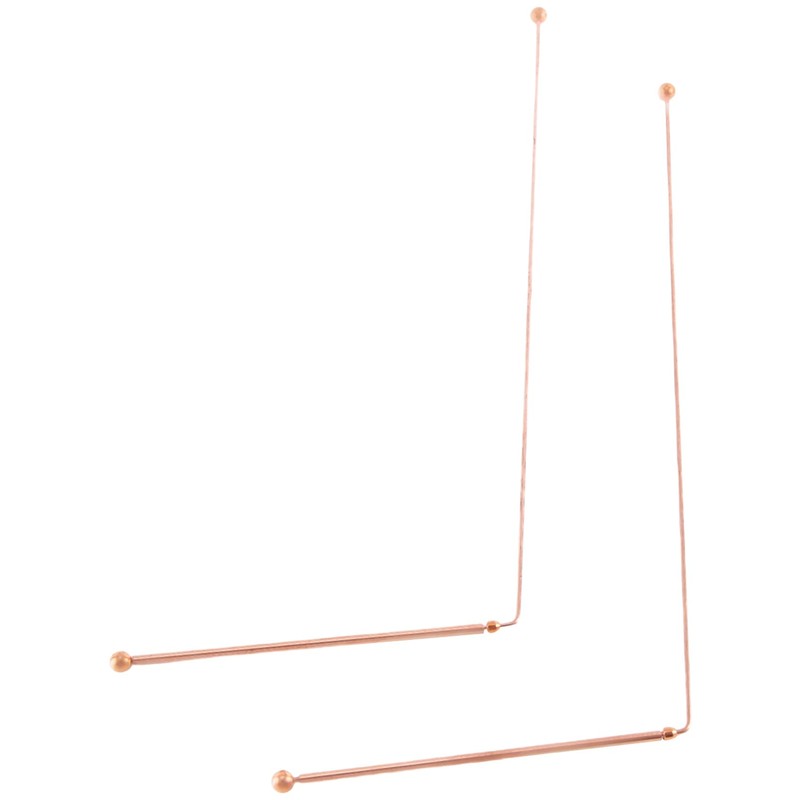 Pinafresa 2 Piece Copper Diving Rods Energy Rod for Water