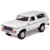 1978 Ford Bronco 1:24 Diecast Model Car White SUV SUT